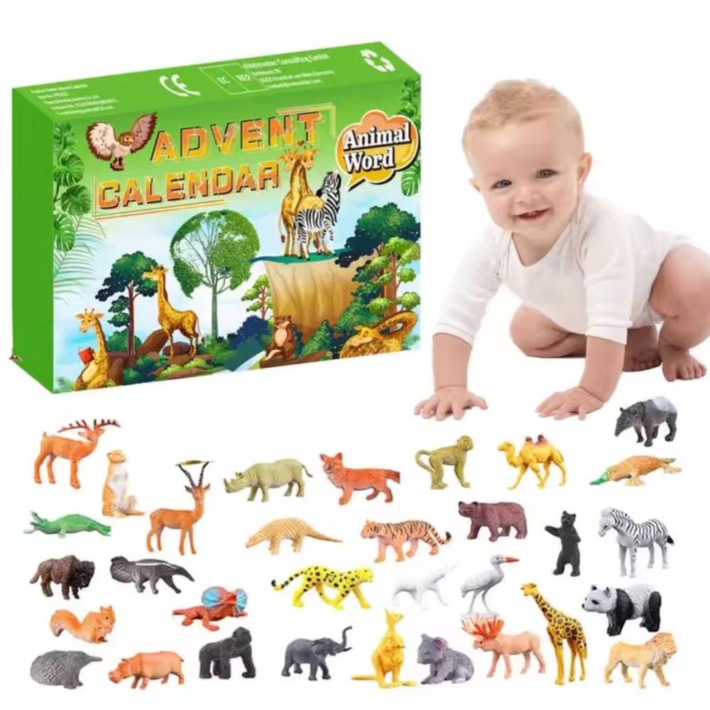 BNIB Advent Calendar with Safari Animal Figures